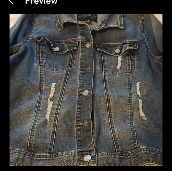 ❤SOLD❤ jean jacket 2X but fits like 1X. - Picture 5 of 5